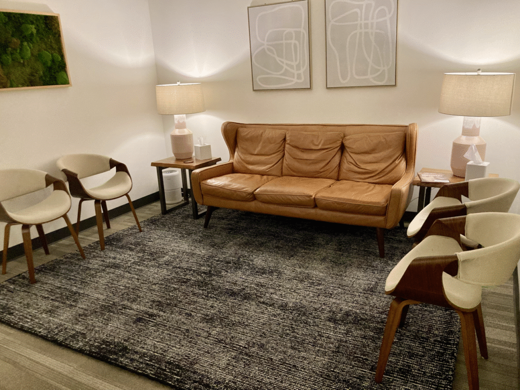 Queen Anne office lobby at Edwards Psychiatry.